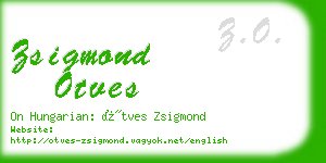 zsigmond otves business card